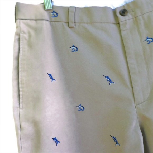 Brooks Brothers Other - Brooks Brothers 346 Pants Marlin Fish Khaki 38 x 30